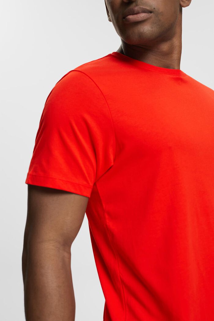 Žerzejové tričko, 100 % bavlna, RED, detail image number 0