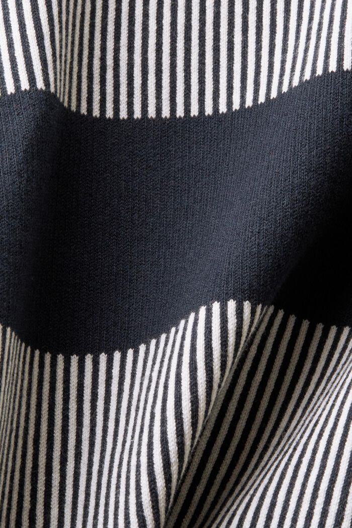 Pruhovaný pulovr z žebrové pleteniny, NAVY, detail image number 5