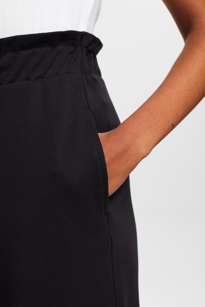 Zkrácená kalhotová sukně, BLACK, detail image number 4