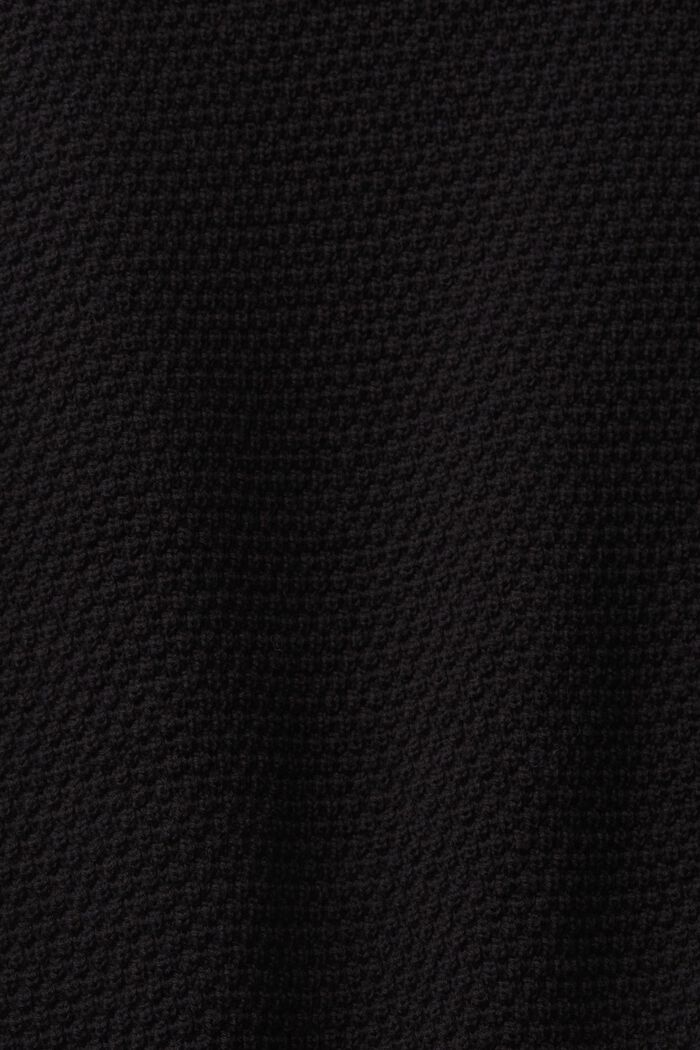Pulovr bez rukávů, směs s bavlnou, BLACK, detail image number 1