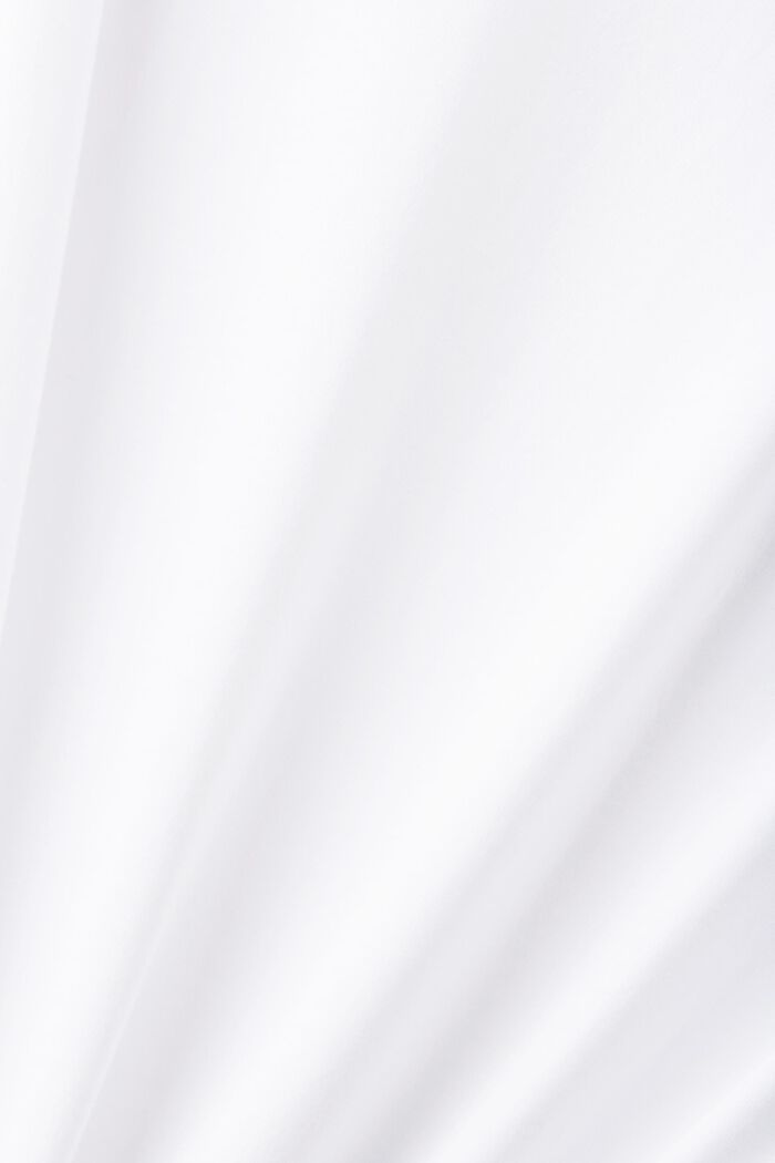 Tričko se špičatým výstřihem a květovanou výšivkou, WHITE, detail image number 4