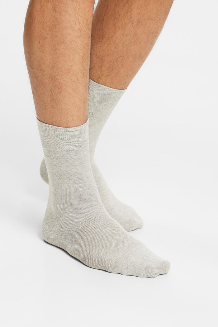 2 páry ponožek, bio bavlna, STORM GREY, detail image number 1