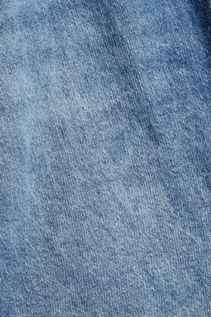 Džínová sukně s gumou v pase, ze směsi s bio bavlnou, BLUE MEDIUM WASHED, detail image number 1