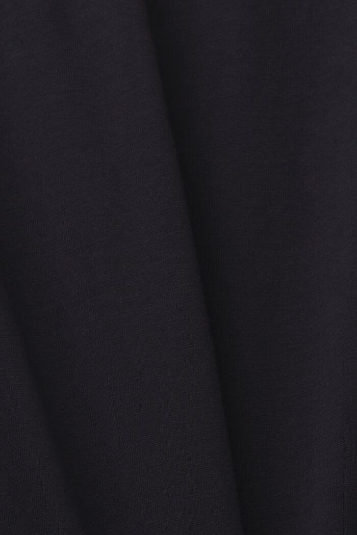 Žerzejové triko s logem, 100% bavlna, BLACK, detail image number 5