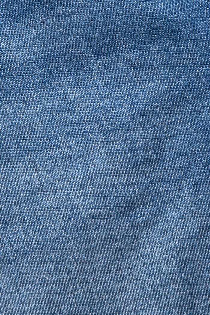 Denimové šortky s nezačištěnými okraji, BLUE MEDIUM WASHED, detail image number 6