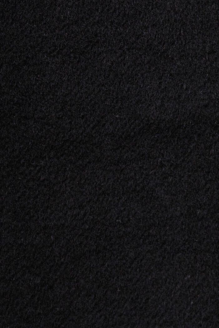 Z recyklovaného materiálu: kabát s vlnou, BLACK, detail image number 4