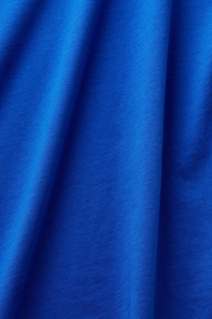 Tričko se špičatým výstřihem, BRIGHT BLUE, detail image number 4