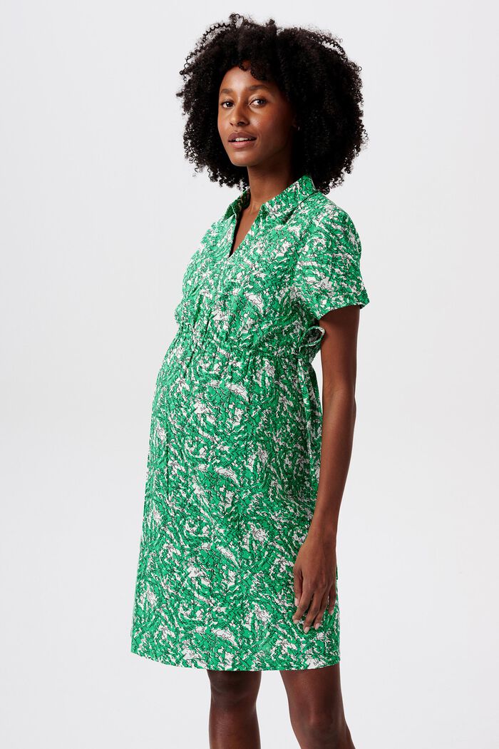 MATERNITY Zavinovací košilové šaty, BRIGHT GREEN, detail image number 0