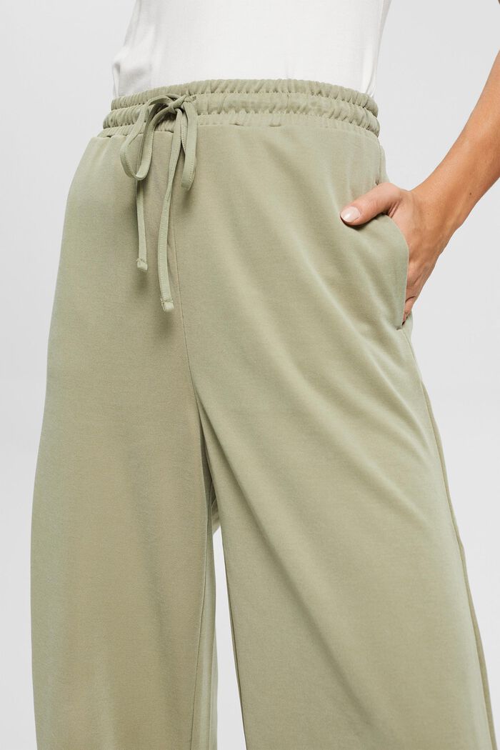 Kalhotová sukně z měkké teplákoviny, LIGHT KHAKI, detail image number 2
