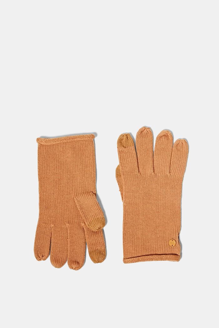 Pletené rukavice, CARAMEL, overview