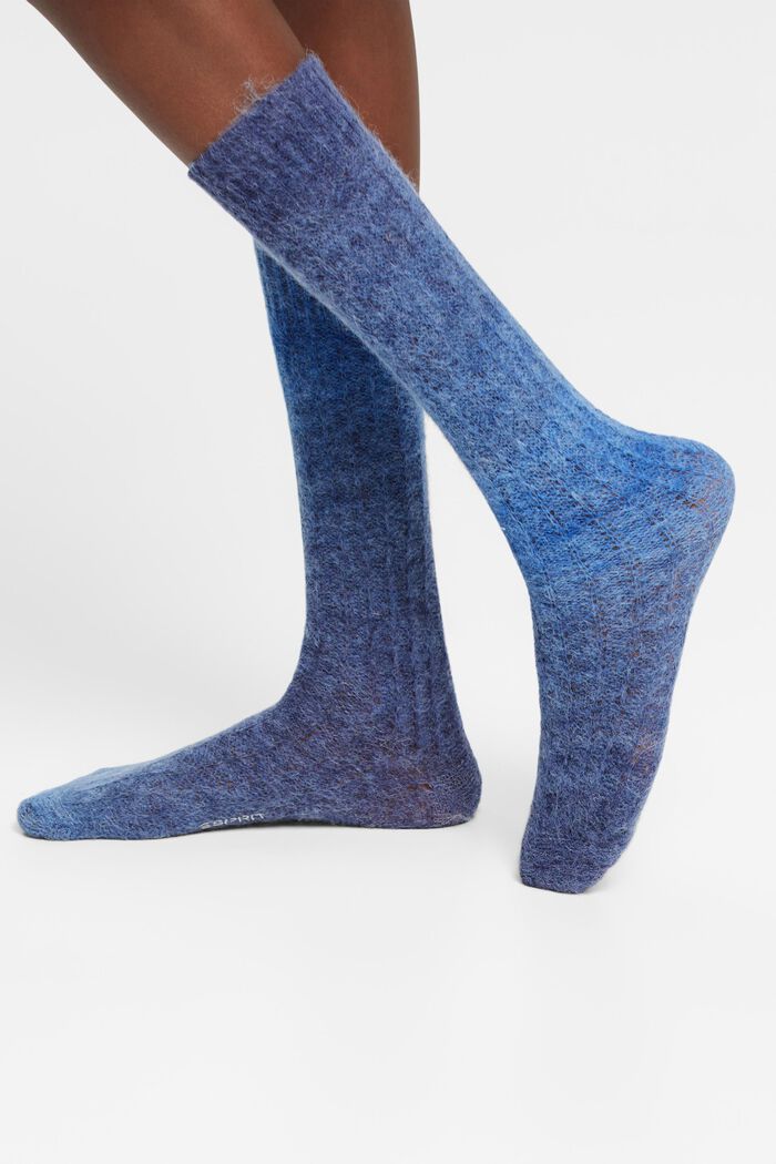 Ponožky ze směsi vlny a alpaky, BLUE, detail image number 2