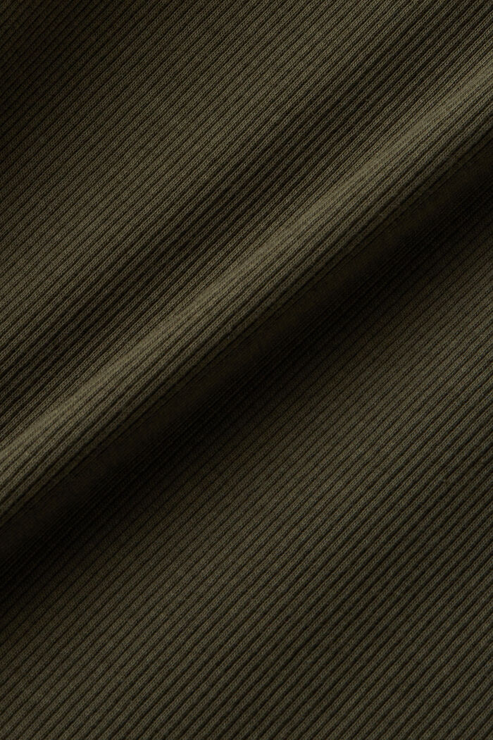 Tílkové midi šaty ze směsi s bavlnou, DARK KHAKI, detail image number 5