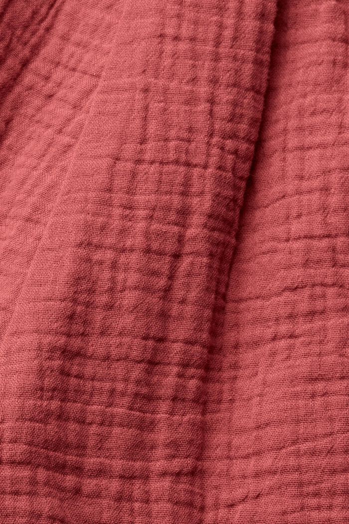 Látkové šortky se zmačkaným efektem, TERRACOTTA, detail image number 5