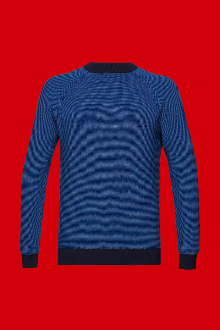 Pruhovaný pulovr se zkráceným rolákem, NAVY, detail image number 6