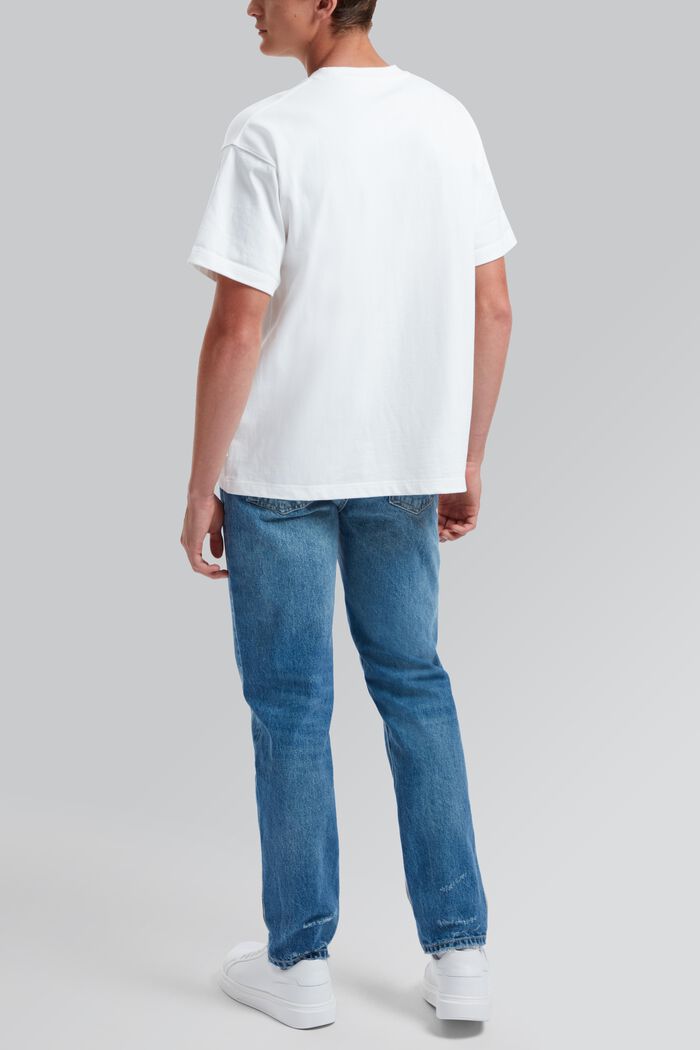 Unisex tričko s natištěným logem, WHITE, detail image number 3
