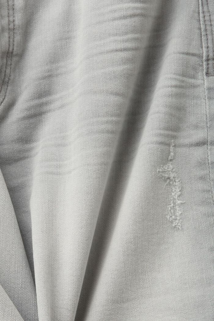 Džínové šortky s bio bavlnou, GREY MEDIUM WASHED, detail image number 5
