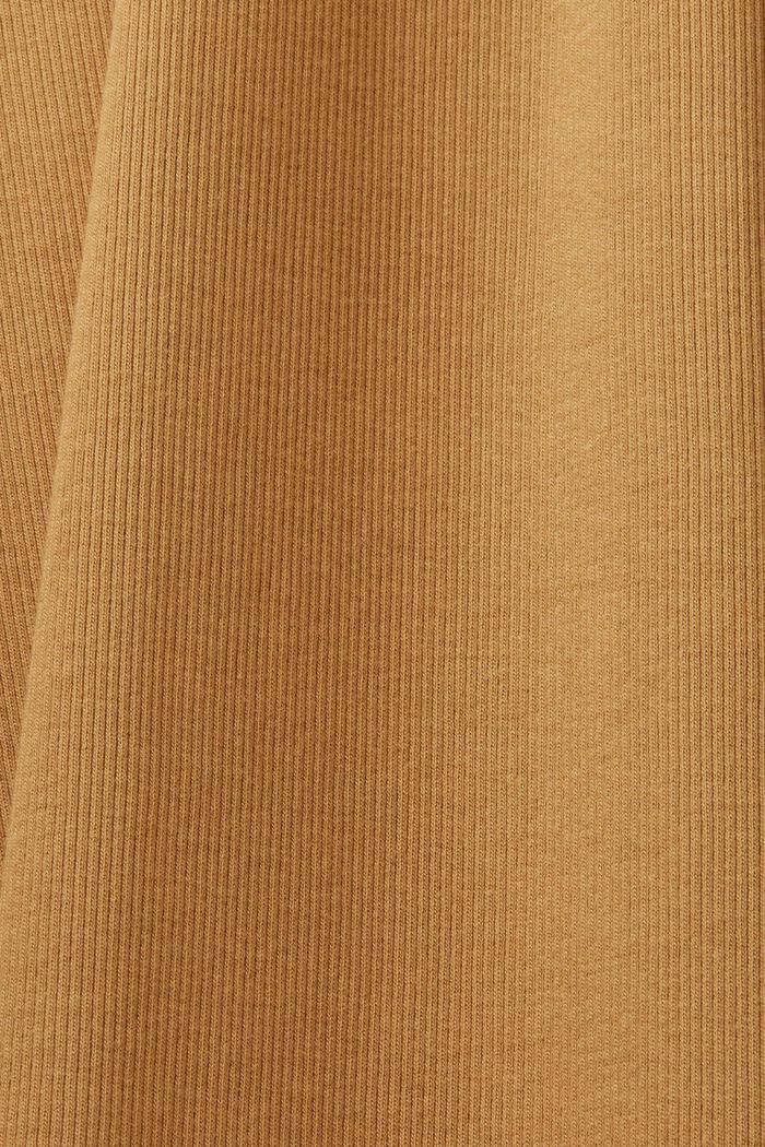 Žebrové žerzejové midi šaty, strečová bavlna, TOFFEE, detail image number 5