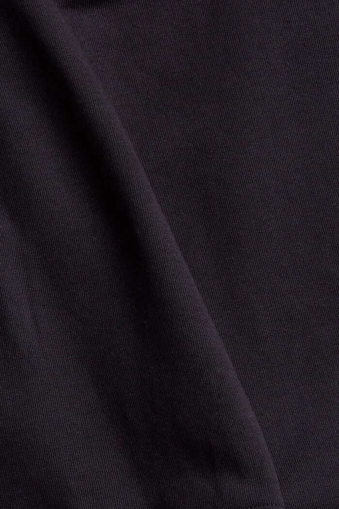 Šortky z teplákoviny z bavlněné směsi, BLACK, detail image number 1
