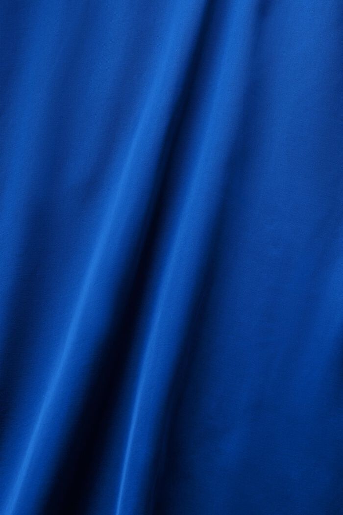 Saténové maxi šaty se zavazováním za krkem, BRIGHT BLUE, detail image number 6