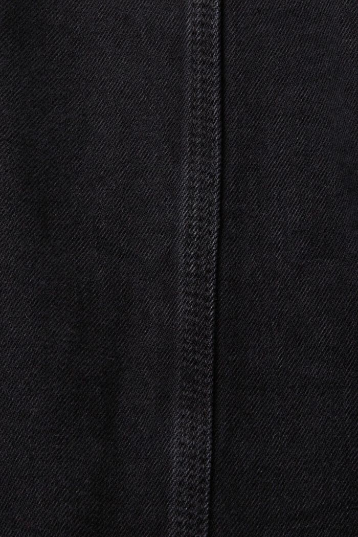 Džínová bunda bez límce, se šňůrkami, BLACK MEDIUM WASHED, detail image number 7