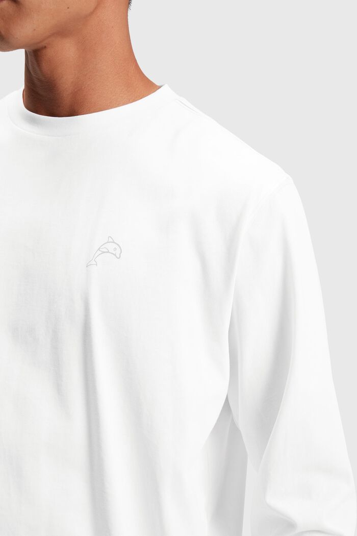Tričko s dlouhým rukávem Color Dolphin, WHITE, detail image number 2