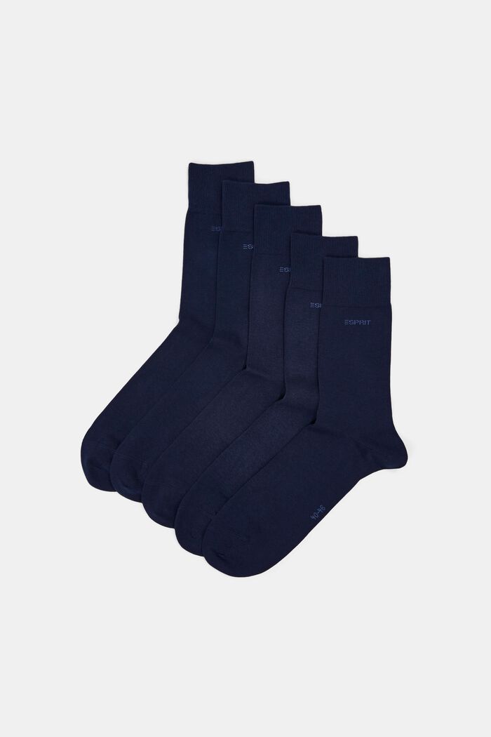 Ponožky, 10 párů, směsi s bio bavlnou, MARINE, detail image number 0