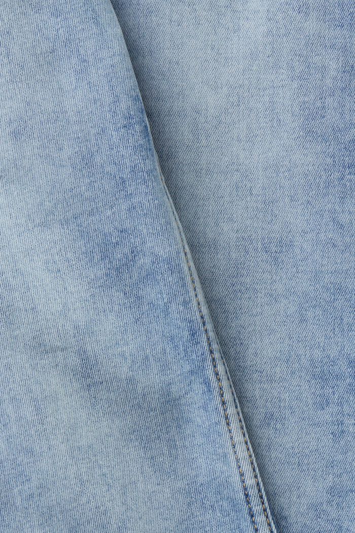 Strečové džíny Slim Fit se středně vysokým pasem, BLUE LIGHT WASHED, detail image number 6