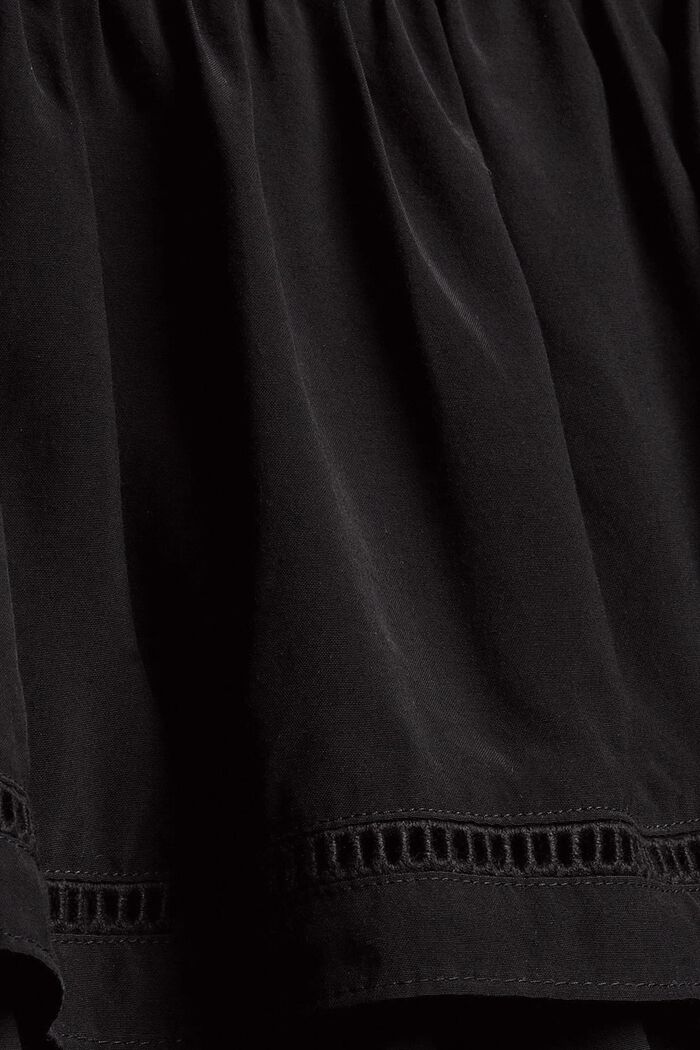 Krátká sukně s volány, LENZING™ ECOVERO™, BLACK, detail image number 4