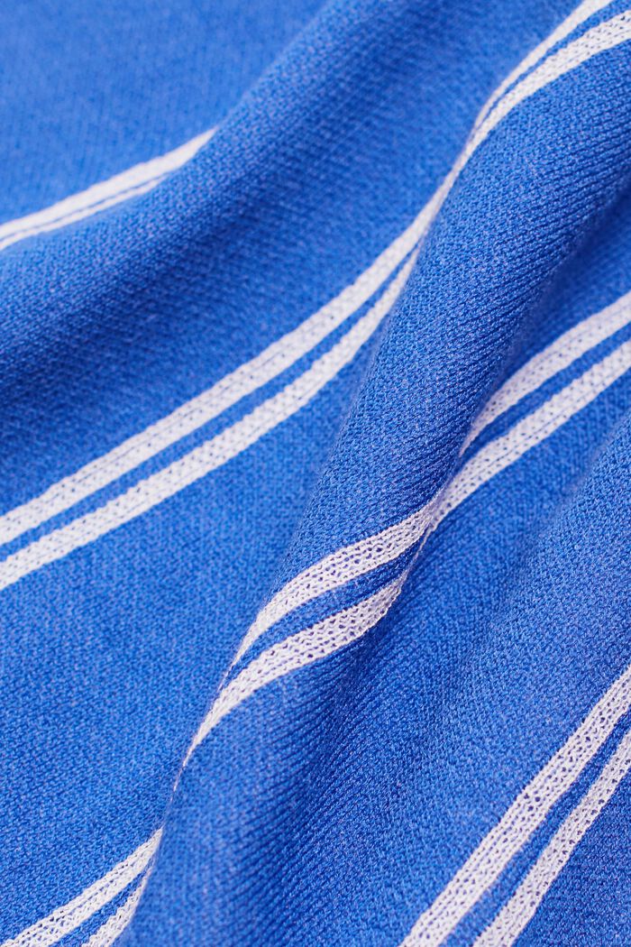 Proužkované midi šaty bez rukávů, BLUE, detail image number 4