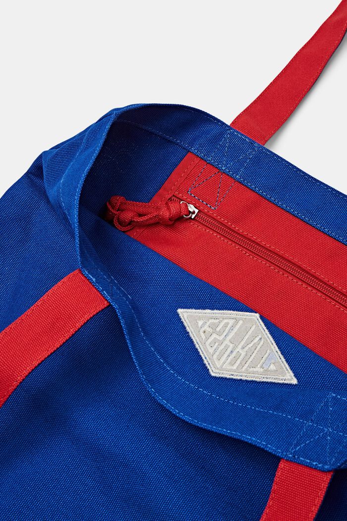 Bavlněná kabelka tote bag s logem, BRIGHT BLUE, detail image number 3