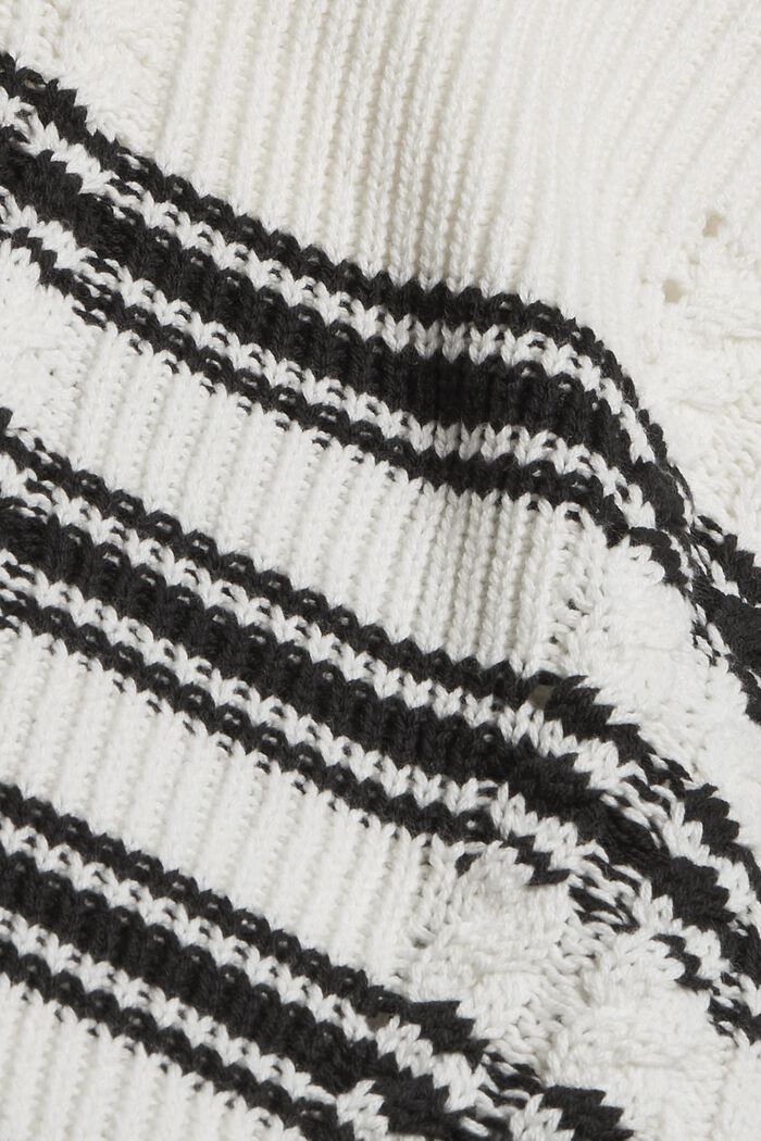 Pletený troyer s copánkovým vzorem, OFF WHITE, detail image number 4