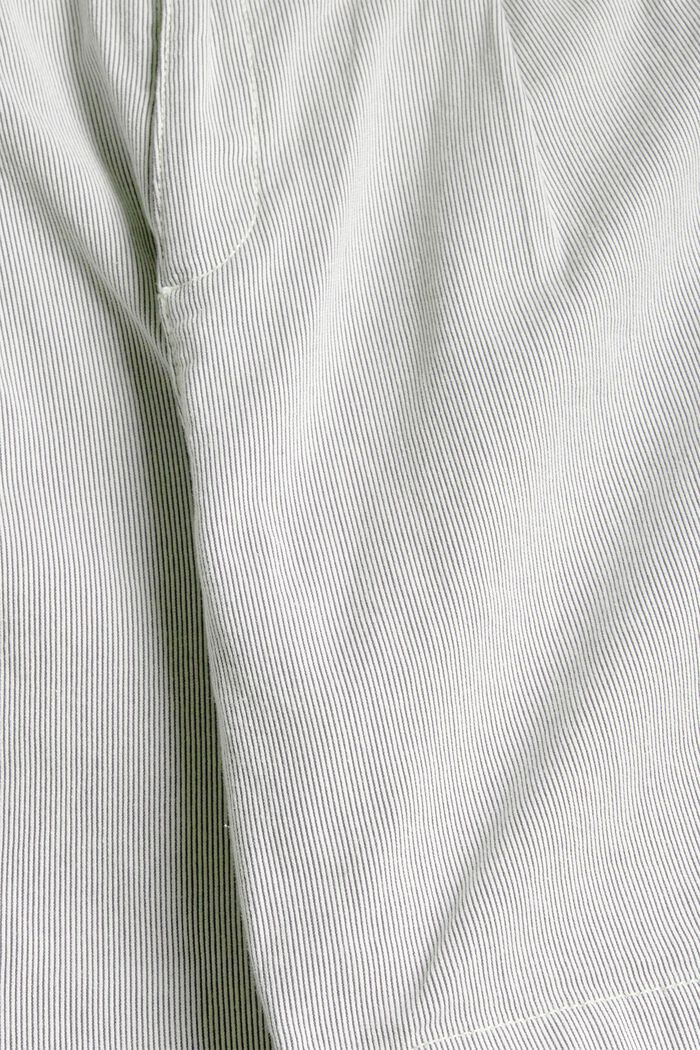 Pruhované šortky s vázacím páskem, NAVY, detail image number 4