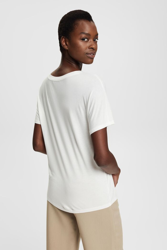 Tričko s potiskem, LENZING™ ECOVERO™, NEW OFF WHITE, detail image number 4