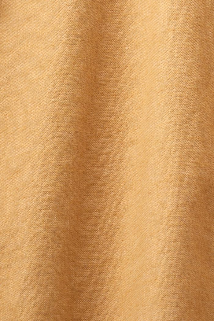 Melírovaná košile, 100% bavlna, CAMEL, detail image number 6