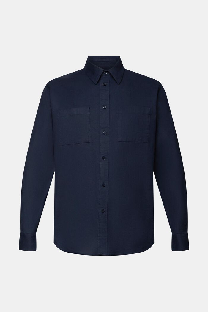 Bavlněné flanelová košile, PETROL BLUE, detail image number 6