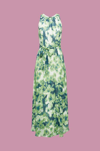 Maxi šaty bez rukávů, s květovaným vzorem