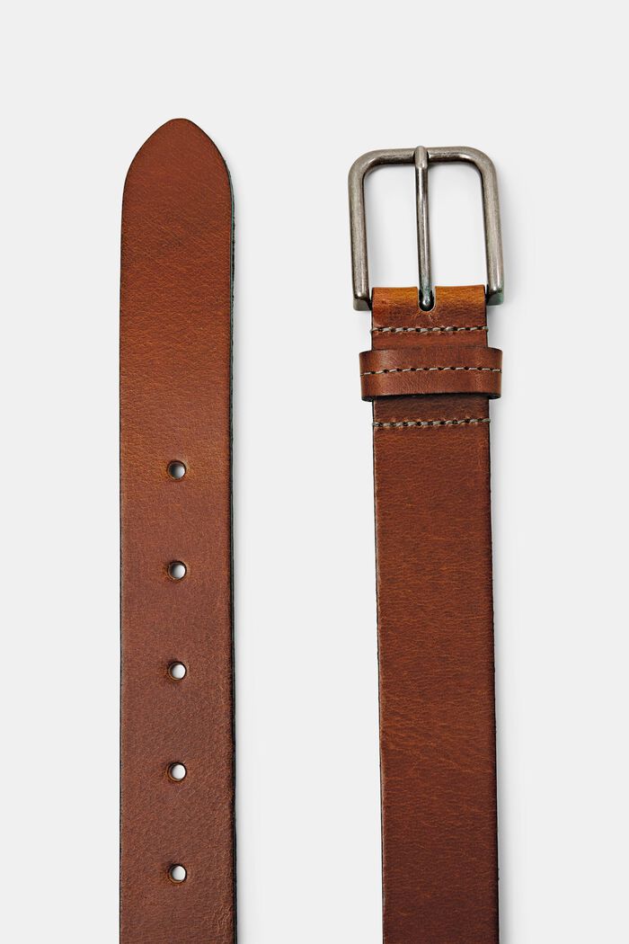 Belts leather, RUST BROWN, detail image number 1