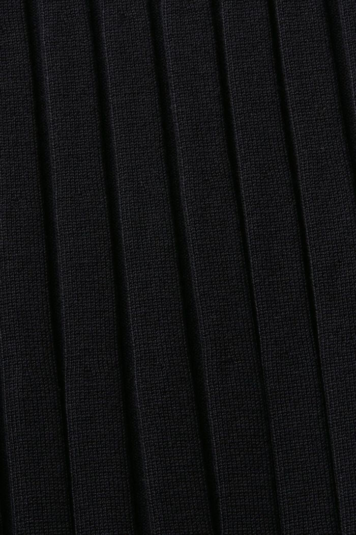 Midi sukně z žebrované pleteniny, BLACK, detail image number 5