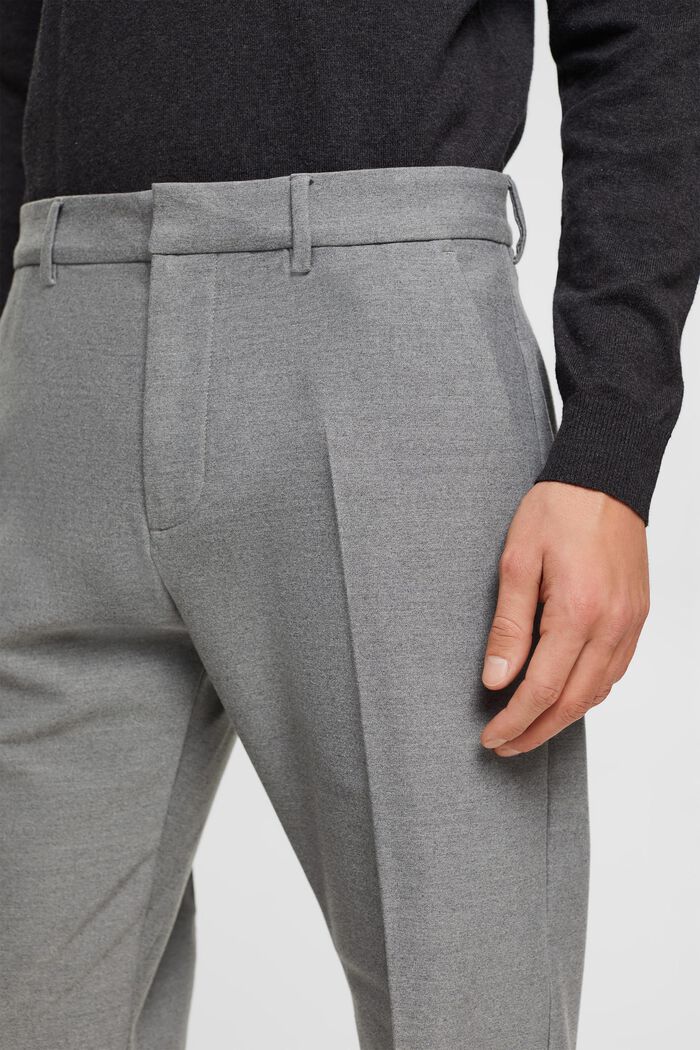 Flanelové kalhoty s úzkým střihem Slim Fit, GREY, detail image number 2