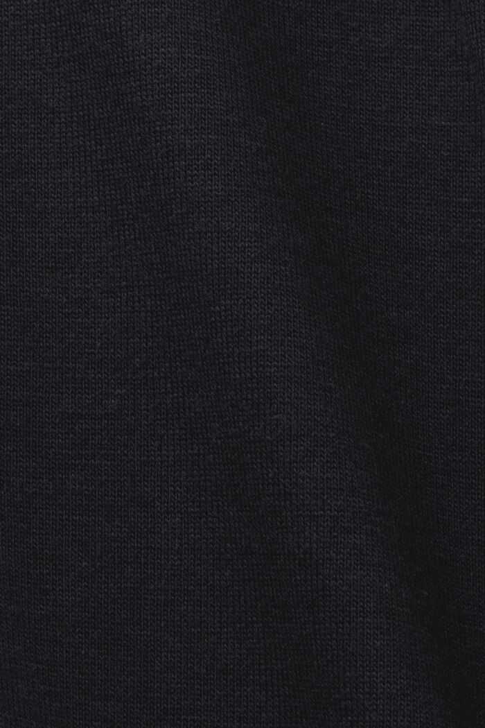 Oversize tričko, TENCEL™, BLACK, detail image number 5
