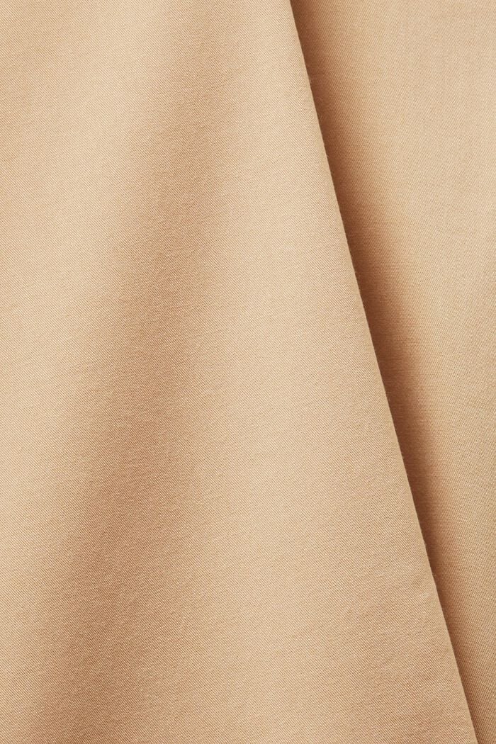 Košilové midi šaty ze zmačkaného materiálu, SAND, detail image number 5