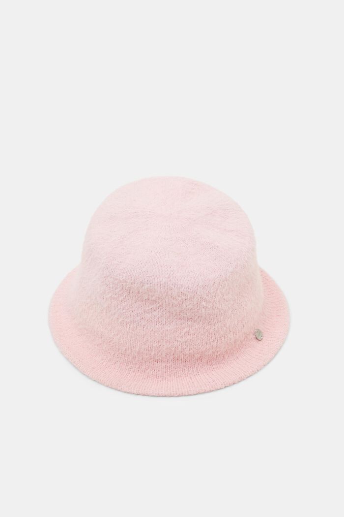Pletený klobouk bucket hat, PASTEL PINK, detail image number 0