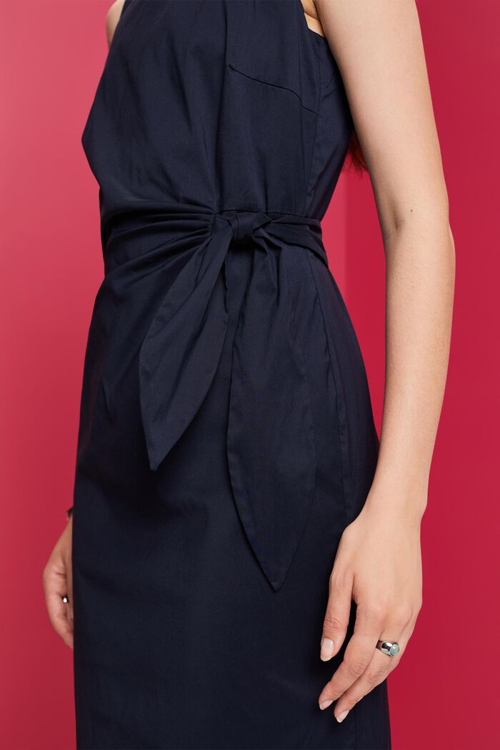 Pouzdrové šaty s malým uzlem, NAVY, detail image number 2