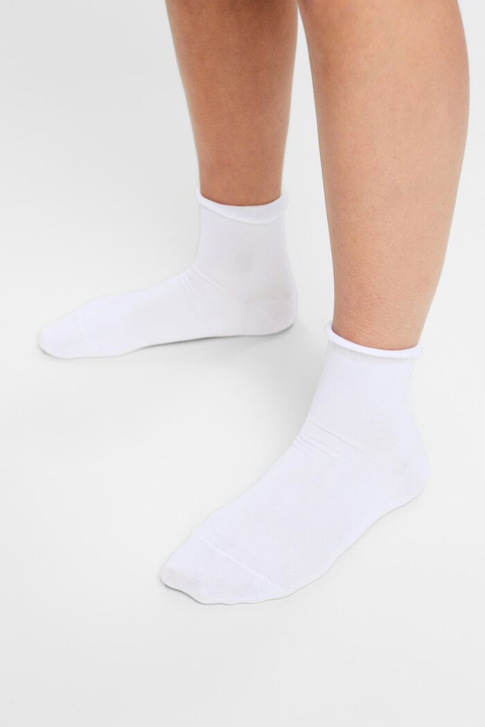 Ponožky z pleteniny, 2 páry v balení, WHITE, detail image number 1