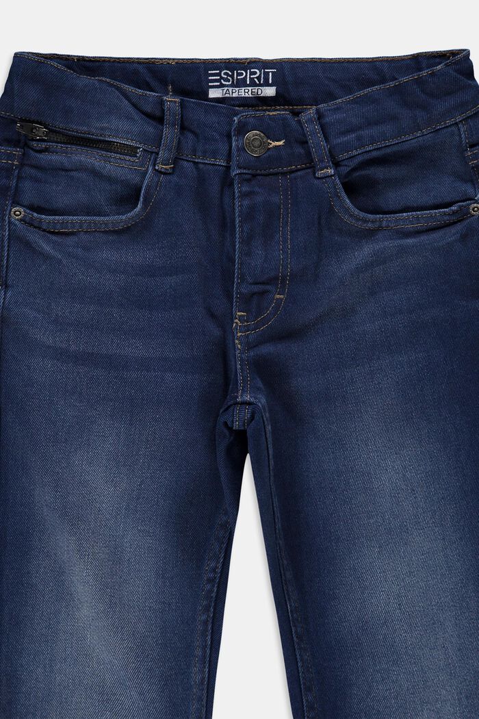 Ležérní džíny s nastavitelným pasem, BLUE DARK WASHED, detail image number 2