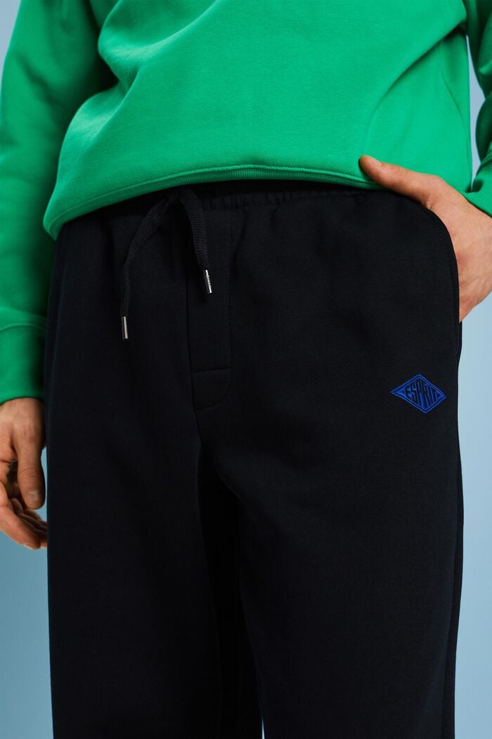 Teplákové kalhoty s výšivkou, BLACK, detail image number 2