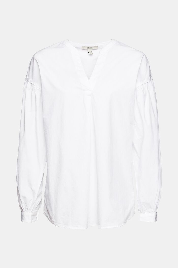 Košilová halenka ze 100% bavlny, WHITE, detail image number 2