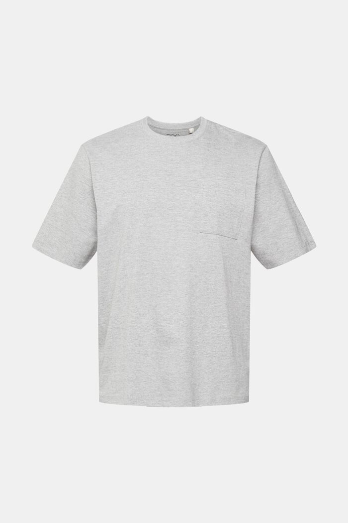 Melírované žerzejové tričko z materiálu LENZING™ ECOVERO™, MEDIUM GREY, detail image number 6