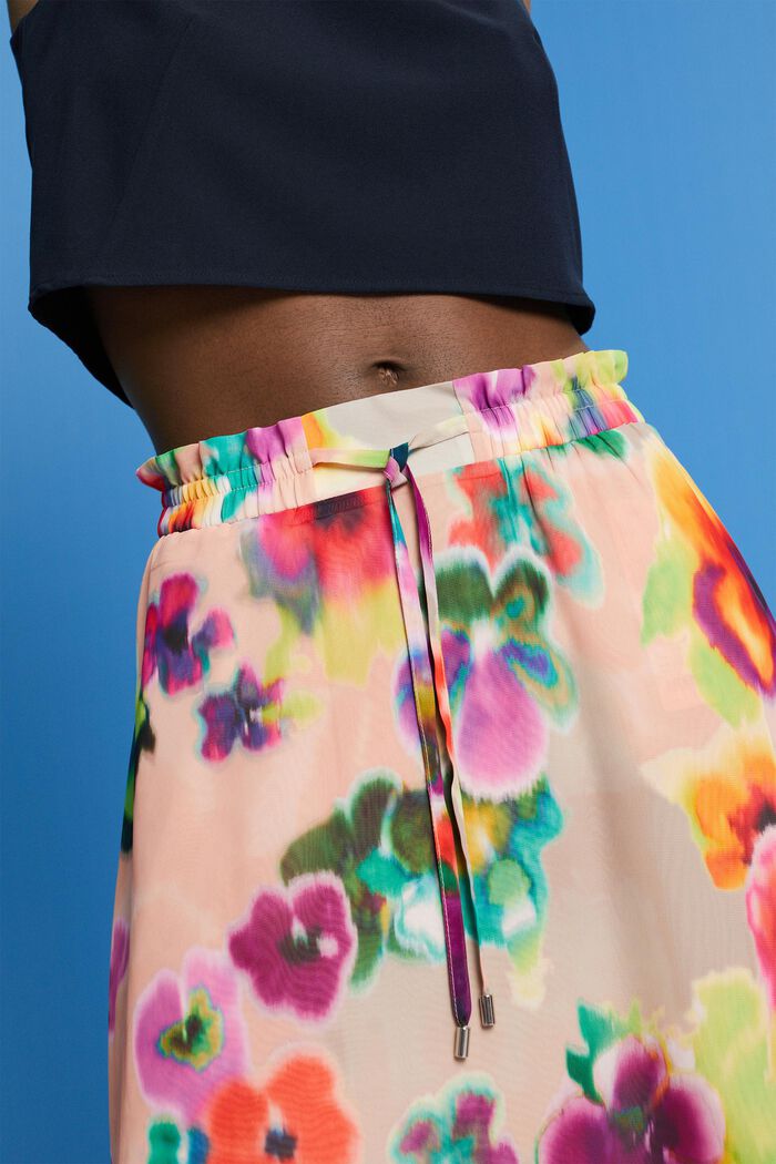 Midi sukně s barevným potiskem, CORAL, detail image number 2