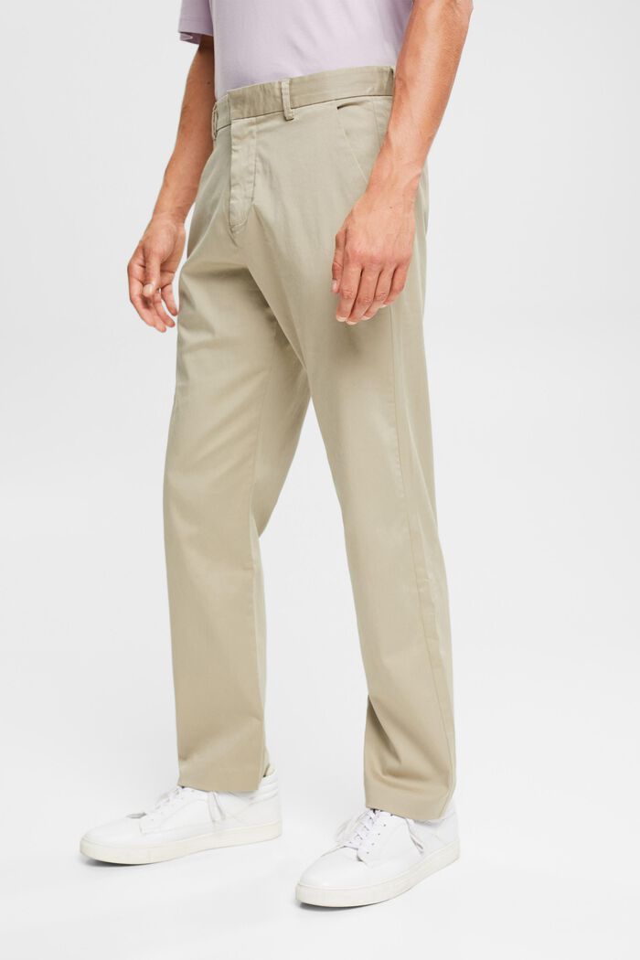 S materiálem TENCEL™: chino kalhoty, BEIGE, detail image number 1